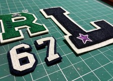 Lot of 4 Pcs POLO RL Varsity Patches by Ralph - Cloth Patches