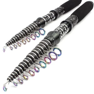 Portable Fishing Telescopic Rod Carbon Fiber Construction Comfortable EVA Grip