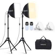 2Pack Professional Softbox Lighting Kit, 16'' x 16'' Studio Lights with 85W 2...