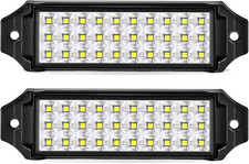 Flush Mount LED Pod Lights, 2PCS 40W Bumper Backup Reverse Spot Off-Road Driving