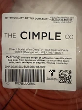 The Cimple Co Direct Burial Wire DirectTV RG6 Coaxial Cable New