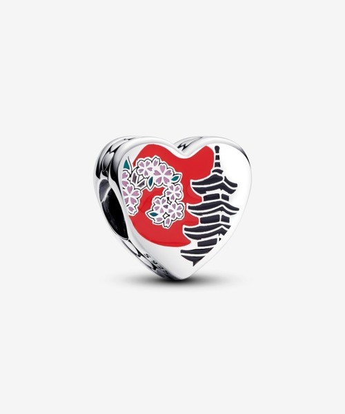 PANDORA Japan Limited Kyoto Charm Only Silver Heart With Box New