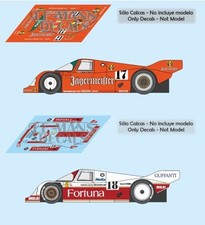 Decals Porsche 962 Spa 1986 17 1:32 1:43 1:24 1:18 962C slot jagermeister calcas