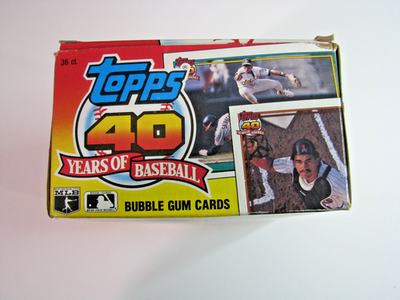 Vintage 1991 Topps 40 years of Baseball cards Full Box of 36