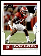 2017 Score Marlon Humphrey Rookie Alabama Crimson Tide #409