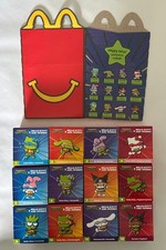 Brand New McDonald's TMNT x Hello Kitty Full Set of 12 Figures in Boxes