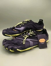 V-RUN Uomo Nero Giallo Vibram Fivefingers V RUN Corsa a piedi nudi NUOVO UK TAGLIA 11
