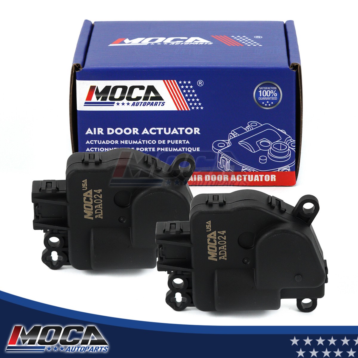 2 Pcs Air Blend Door Actuator for Chrysler 300 Dodge Challenger