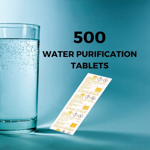 OFFICIAL 500 tablets OASIS WATER PURIFICATION TABLETS BULK PURIFYING