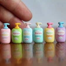 6PC Dollhouse Miniature 1:12 Scale Shampoo Washball Bathroom Kit Accessories