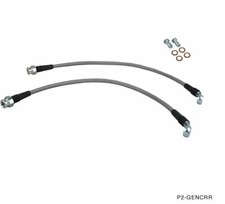 P2M Stainless Steel Braided Rear Brake Lines for Hyundai Genesis Coupe 10-11 New