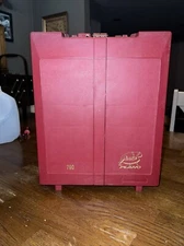 Vtg Plano Painting Supply Box Model 790 Vertical USA Rare Red Artifax Pristine