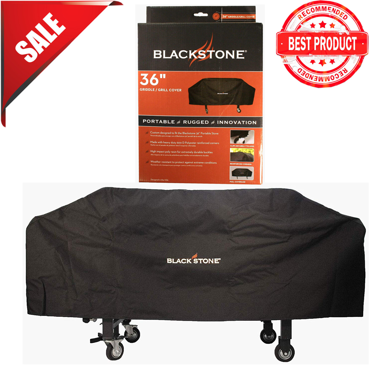 Blackstone 1528 Heavy Duty Grill Cover 36"Griddle Weather Resistant