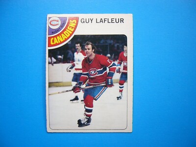 NHL O-Pee-Chee カード 1978年 1978/79 O-PEE-CHEE NHL HOCKEY CARD #90 GUY LAFLEUR EX/NM