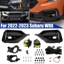 For 2022-2023 Subaru WRX LED DRL Turn Signal Yellow Lens Fog Lights W/Bezel Kit