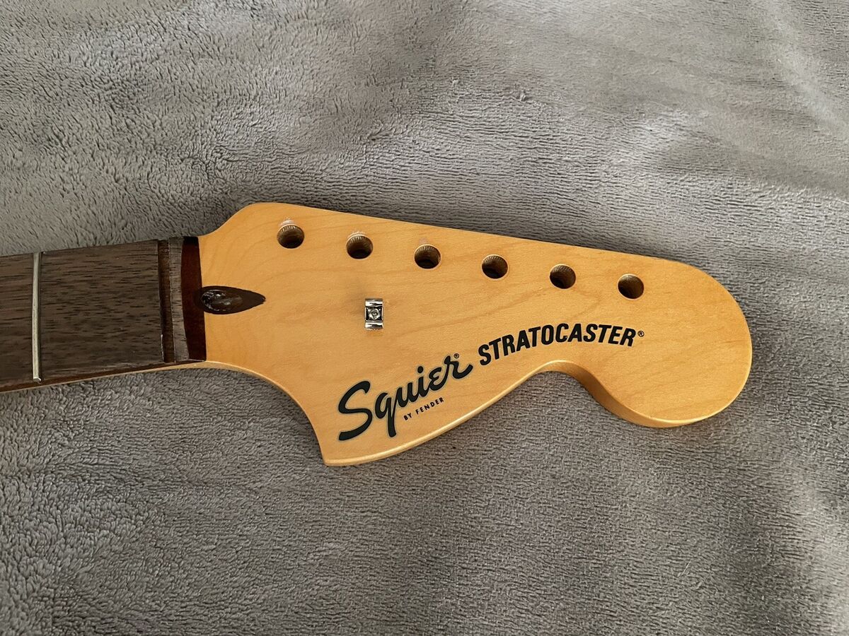 Squier by Fender 40th Anniversary Stratocaster Guitar Neck Luthier Project Squier by Fender 40th Anniversary Stratocaster Guitar Neck Luthier Project