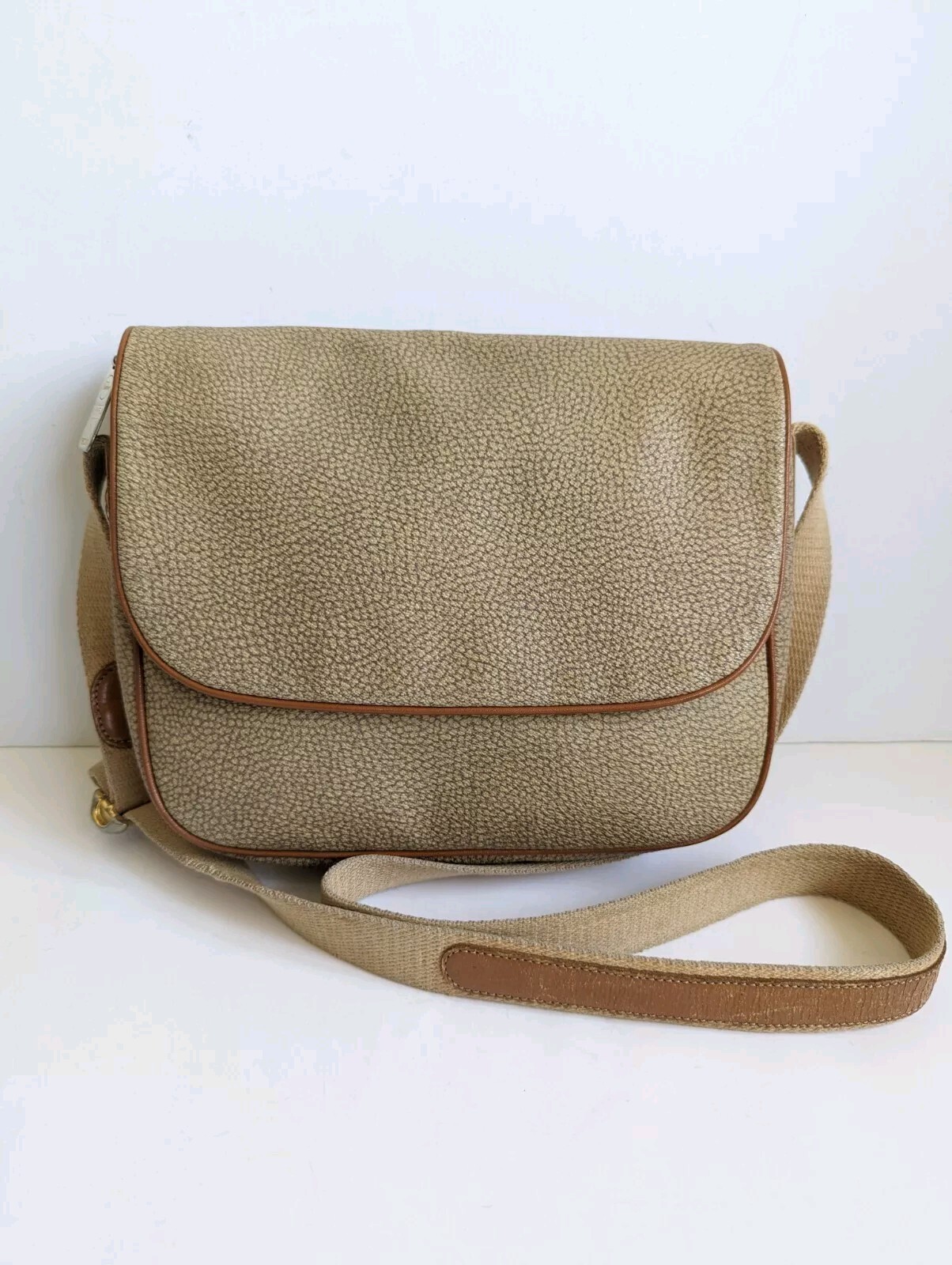 Borsa a tracolla Barbonese REDWALL tracolla VINTAGE PVC pelle Italia