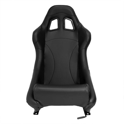 AUTOSTYLE BH x1 Single Universal Sports Bucket Seat Car Sim Fixed Back + slides - Picture 3 of 8