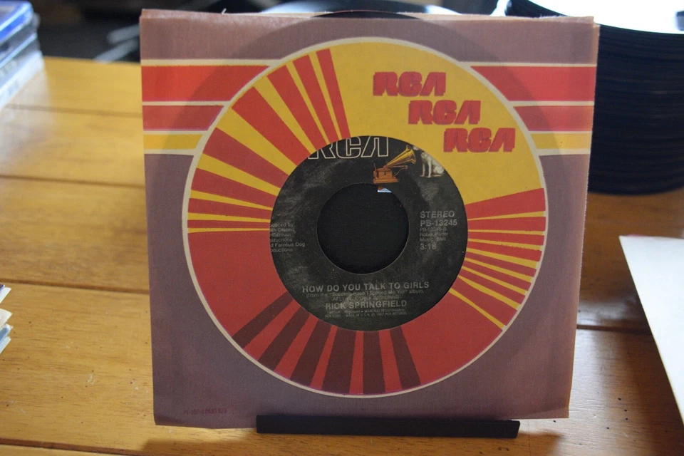 RICK SPRINGFIELD "WHAT KIND OF FOOL AM I" 45 RPM 7" VG++ RECORD [D33-2] - Image 2 of 4