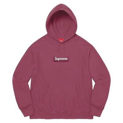 Supreme Box Logo Hooded Sweatshirt PLUM Size Medium FW21 In Supreme Box Logo Hooded Sweatshirt PLUM Size Medium FW21 In