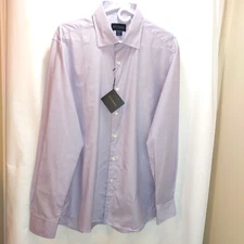 NWT SCOTT BARBER Mens Long Sleeve Dress Shirt Size Large Fancy Cotton