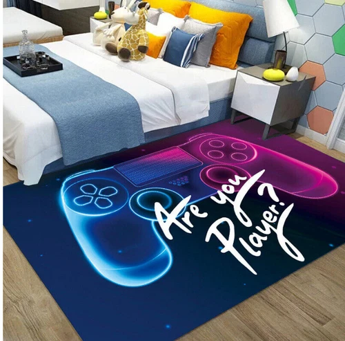2025Kinder Teppich 3D Gamer Controller Teppich Schlafzimmer Bodenmatte Fußmatten - Bild 12 von 23
