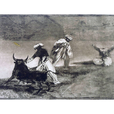 Francisco Jose De Goya Play Another With Cape großer Kunstdruck auf Leinwand