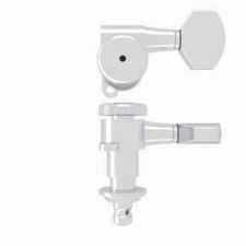 Hipshot 6VEL0C-19 Chrome Vintage Style Grip-Lock Closed Right Handed Guitar Mach