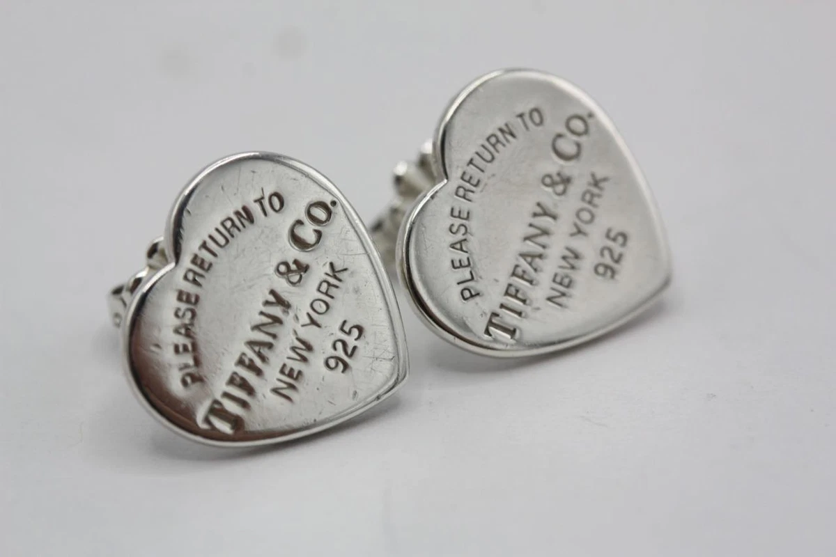 Tiffany heart on sale earrings 925