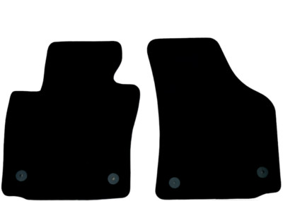 Front Car Floor Mats Velour For Seat Leon MK2 Waterproof Carpet Auto Liners 2pcs