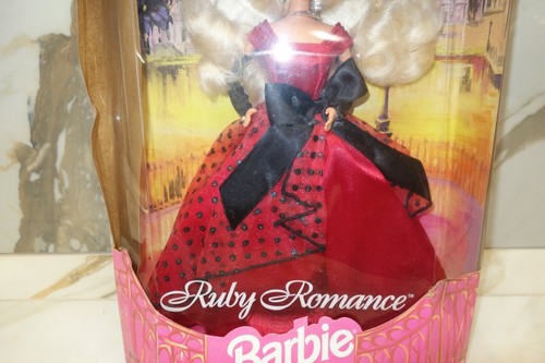 1995 Ruby Romance Barbie Doll #13612 Limited Edition Vintage Damaged Box - 第 5/11 張圖片