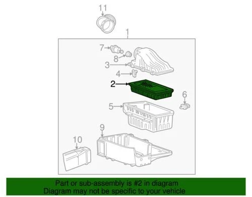 Conjunto de elemento de filtro de aire genuino Ford serie F Super Duty 1999 F81Z-9601-AB Foto 2 de 2