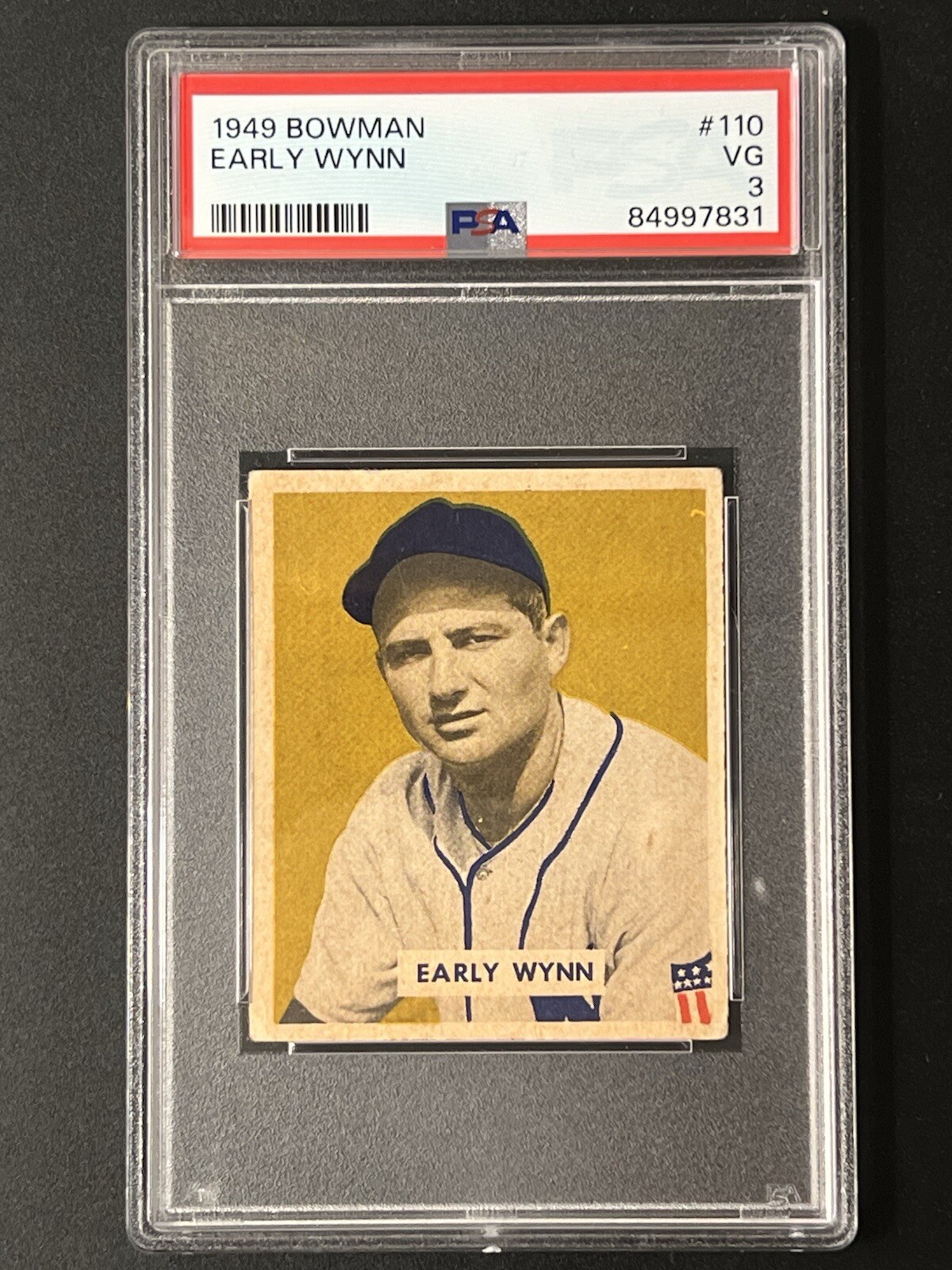 1949 Bowman Early Wynn #110 PSA 3