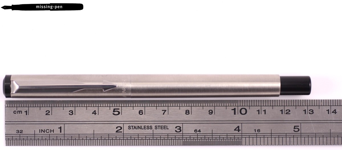 Parker Vector Fountain Pen Stainless Steel Silver with steel