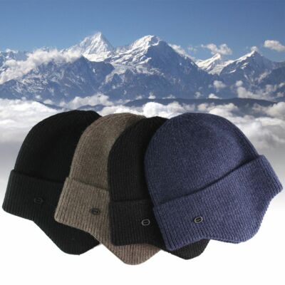 〽️Women’s Navy Winter Warm Knit Wool Snow Ski Hat with Visor Women Winter Warm Knit Hat Wool Snow Ski Caps with Visor  main image 2