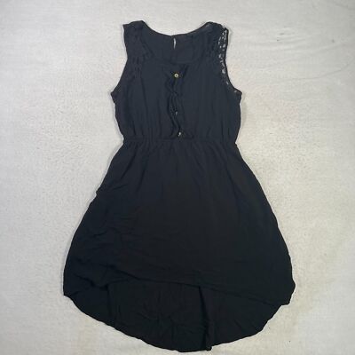Mine Dress Women's Size Large Black Short Dress Sleeveless Round Neck