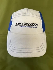 Vintage 90S Specialized Bicycle Components Logo Cycling Hat White/Blue Adult GD