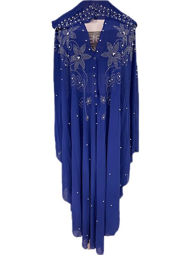 African Women Dubai Muslim Hoodie Maxi Dress Robe Abaya Farasha Kaftan Dress - Picture 6 of 36