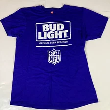 Hanes Bud Light NFL Mens T Shirt Size Medium Short Sleeve Comfort Stretch