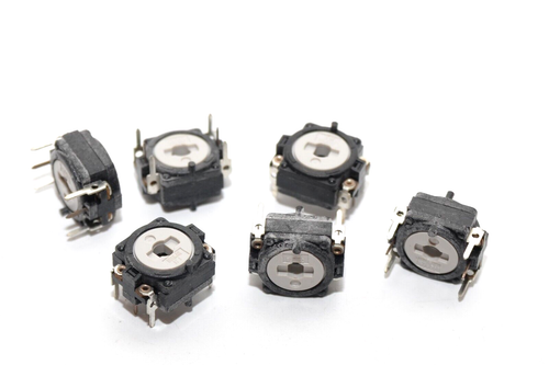 6x Trimmer / Trimmpoti / Potentiometer v. Ruwido Typ 22K/4, 1 MOhm, liegend, NOS - 第 1/7 張圖片