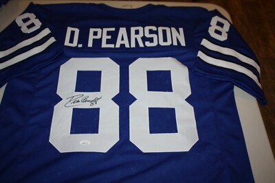 DALLAS COWBOYS DREW PEARSON #88 SIGNED HOME JERSEY AMERICA'S TEAM JSA  WITNESS