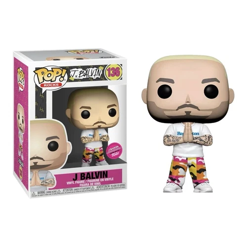 Funko Pop! Rocks: J Balvin Limited Edition Figure #136 Reggaeton Colombia *READ*