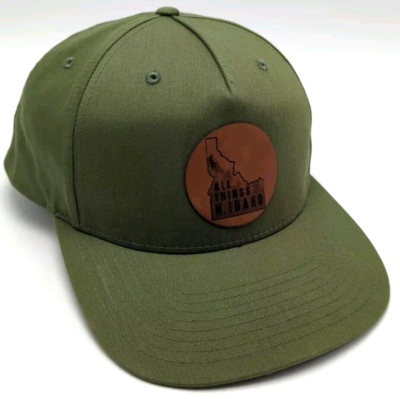 #ad #ad NORTH IDAHO hat green adjustable snapback cap wide brim Northern $19.93
