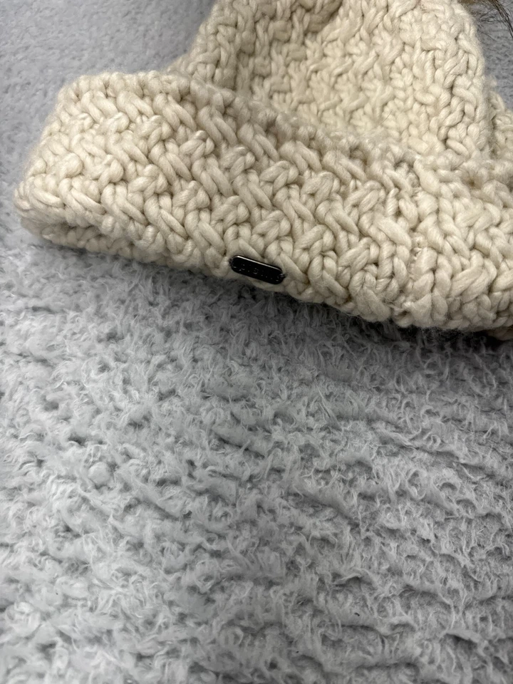 Gorro Pistil Toque Mujer Talla Única Beige Pom Tejido 100% Acrílico Nieve Esquí Camping Foto 2 de 4
