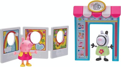 PEPPA PIG Photo Booth Playtime Peppa Zoe Zebra 4 piece Set NEW