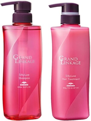 MILBON GRAND LINKAGE　シャンプー&トリートメント　各500 Milbon Grand Linkage Silky Luxe Shampoo Treatment 500ml Hair Care