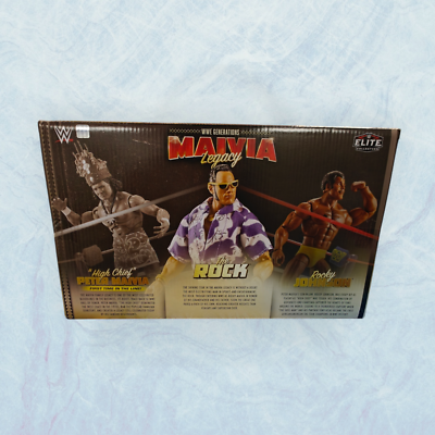 The Rock, Rocky Johnson & Peter Maivia WWE Elite Maivia Legacy 3