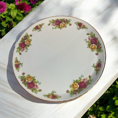 Royal Albert Old Country Roses 10 3/4'' Flat Cake Plate Platter