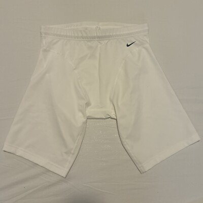 Nike Pro Elite Compression Shorts Men s Size 3XL White Made In USA 337770-100
