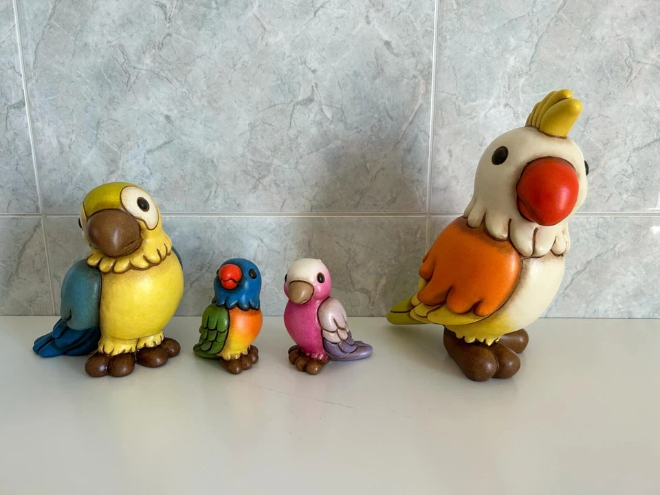 Thun collezione 4 Pappagalli nuovi con scatola - Immagine 2 di 4